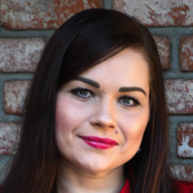 A headshot of Angelina