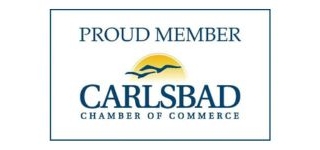 A logo of Carlsbad chamber of commerce.