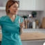 A home care aide in her daily routine.