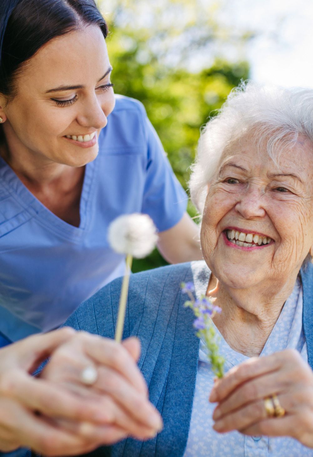 Post-Operative Care in Escondido (1) Caregiver spending time outdoors with an older woman during Post-Operative Care in Escondido
