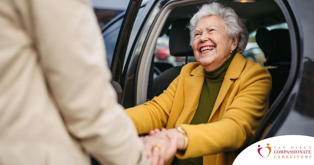 A loved one benefits from senior transportation services.