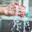 Observing hand hygiene as a part of caregiver wellness during flu season.